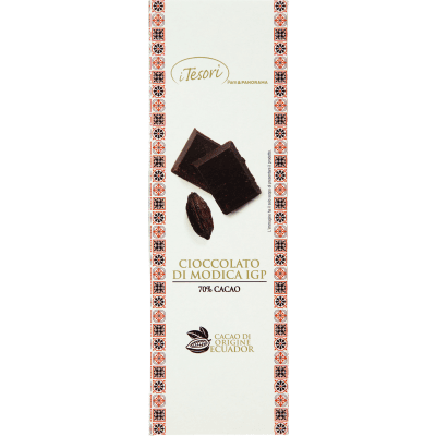 I TESORI Cioccolato di Modica IGP 70% Cacao 80 g