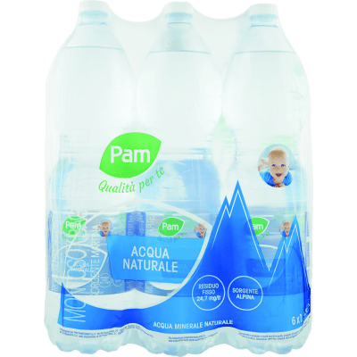 PAM Qualità per te Acqua Naturale 6 x 1,5 L