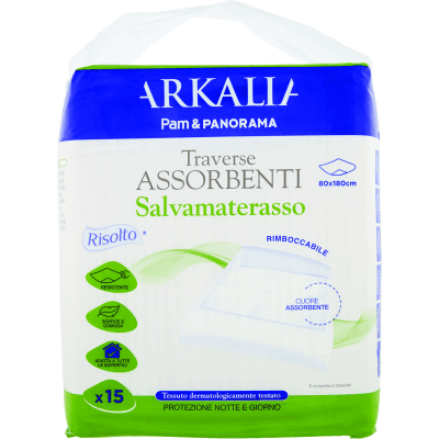 Traverse assorbenti salvamaterasso 80 x180 cm Arkalia 15 pezzi