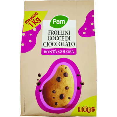 PAM Frollini Gocce di Cioccolato 1000 g