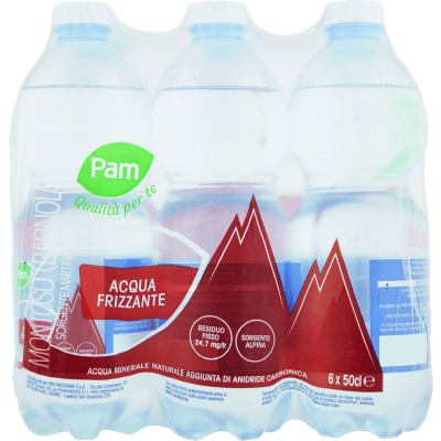 PAM Qualità per te Acqua Frizzante 6 x 0,50 cl