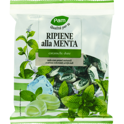 PAM Qualità per te Ripiene alla Menta caramelle dure 200 g