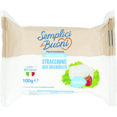 SEMPLICI E BUONI Senza Lattosio Stracchino Alta Digeribilità 100 g