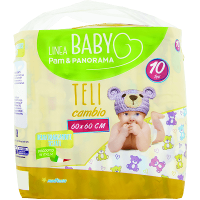 PAM PANORAMA Linea Baby Teli cambio 10 pz