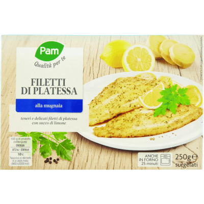 PAM PANORAMA Filetti di Platessa alla mugnaia surgelati 300g (100g x 3)