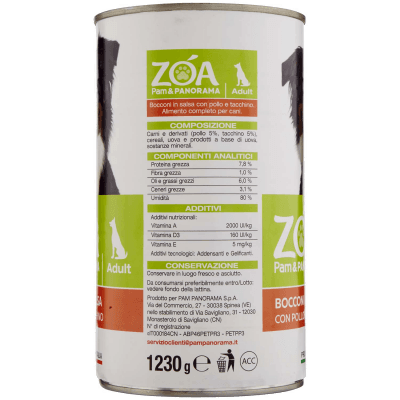 ZOA Adult Bocconi in Salsa con Pollo e Tacchino 1230 g – immagine 10