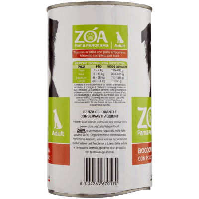 ZOA Adult Bocconi in Salsa con Pollo e Tacchino 1230 g – immagine 12