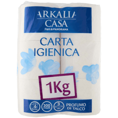 PAM PANORAMA Carta Igienica 3 veli Profumo di Talco 6 rotoli – immagine 9