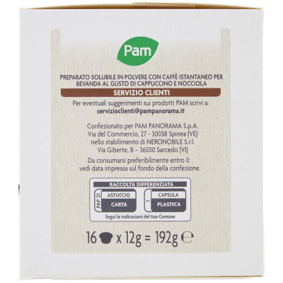 PAM Capsule Nocciolino Cremoso Compatibili Nescafè* Dolce Gusto* 192g (16x12g) – immagine 10