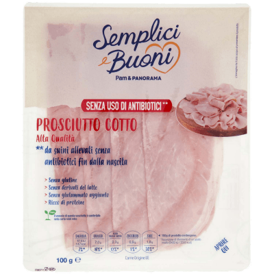 SEMPLICI E BUONI Prosciutto Cotto Alta Qualità 100 g – immagine 9