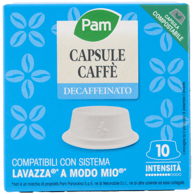 PAM Qualità per te Decaffeinato 10 capsule Compatibili con sistema Lavazza* a Modo Mio* 70g (7gx10) – immagine 11