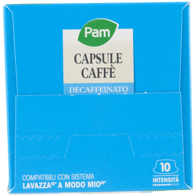 PAM Qualità per te Decaffeinato 10 capsule Compatibili con sistema Lavazza* a Modo Mio* 70g (7gx10) – immagine 13