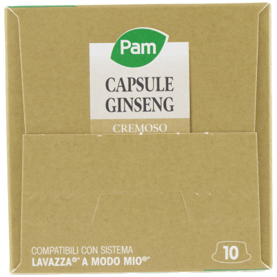 PAM Qualità per te Ginseng 10 capsule Compatibili con sistema Lavazza* a Modo Mio* 75 g (7,5g x 10) – immagine 13