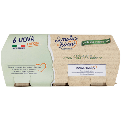 SEMPLICI E BUONI Senza Uso di Antibiotici 6 Uova Fresche – immagine 13