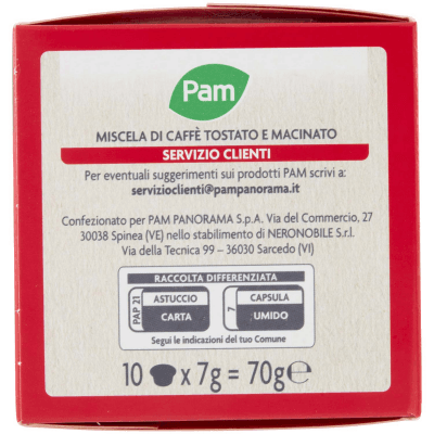 PAM Qualità per te Cremoso 10 capsule Compatibili con sistema Lavazza* a Modo Mio* 70g (7g x 10) – immagine 10