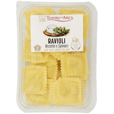 TESORI DELL'ARCA Ravioli Ricotta e Spinaci 250 g – immagine 9