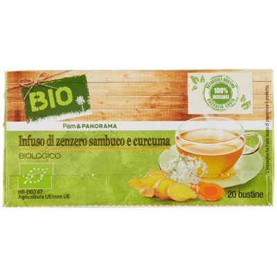 BIO Infuso di zenzero sambuco e curcuma 20 x 1,85 g – immagine 13