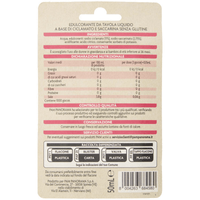 PAM PANORAMA Dolcificante Liquido 50 ml – immagine 11