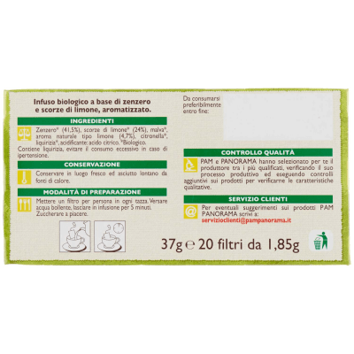 BIO Infuso di zenzero e limone 20 x 1,85 g – immagine 14