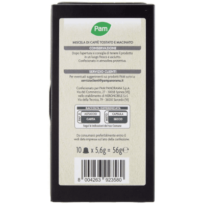 PAM Capsule Caffè Intenso Compatibili Nespresso* 56g (10x5,6g) – immagine 11