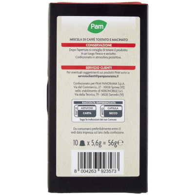 PAM Capsule Caffè Cremoso Compatibili Nespresso* 56g (10x5,6g) – immagine 11