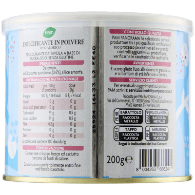 PAM PANORAMA Dolcificante in Polvere ipocalorico 200 g – immagine 11