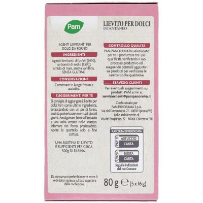 PAM Lievito per Dolci Istantaneo 5 x 16 g – immagine 11