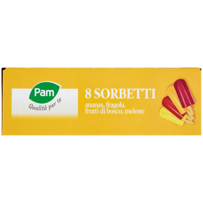 PAM PANORAMA Sorbetti Frutta Frutti di bosco Ananas Fragola Melone 8 x 70 g – immagine 10