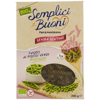 SEMPLICI E BUONI Senza Glutine Fusilli di Piselli Verdi Biologici 250 g – immagine 9