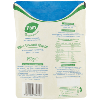 PAM Qualità per te Riso Basmati Rapid 250 g – immagine 11