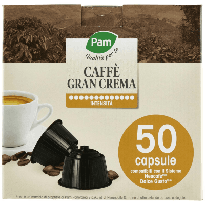 PAM Qualità per te Caffè Gran Aroma 50 capsule compatibili Nescafè* Dolce Gusto* 350g (50x7g) – immagine 9