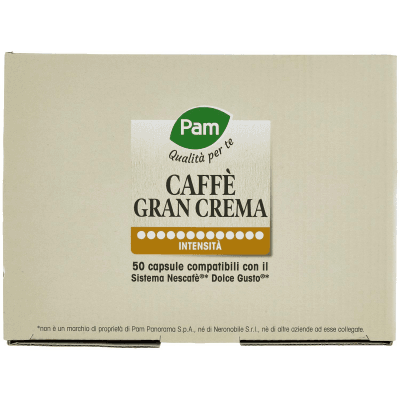 PAM Qualità per te Caffè Gran Aroma 50 capsule compatibili Nescafè* Dolce Gusto* 350g (50x7g) – immagine 13