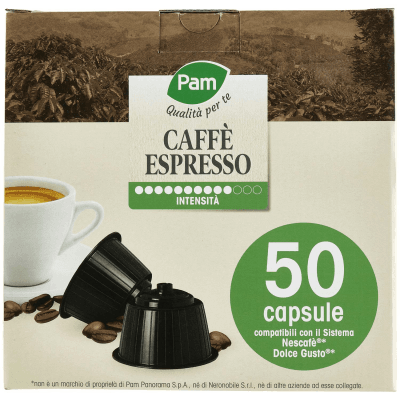 PAM Qualità per te Caffè Espresso 50 capsule compatibili Nescafè* Dolce Gusto* 350g (10x7g) – immagine 9