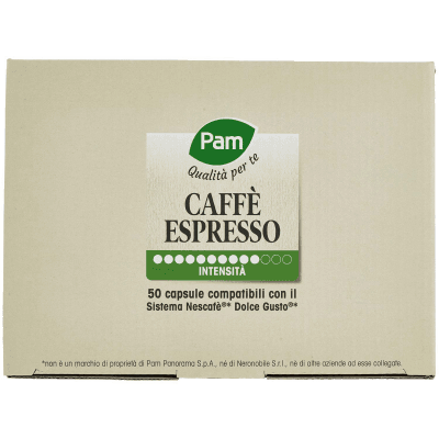 PAM Qualità per te Caffè Espresso 50 capsule compatibili Nescafè* Dolce Gusto* 350g (10x7g) – immagine 13