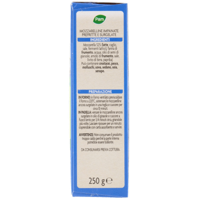 PAM PANORAMA Mozzarelline Panate surgelate 250 g – immagine 10