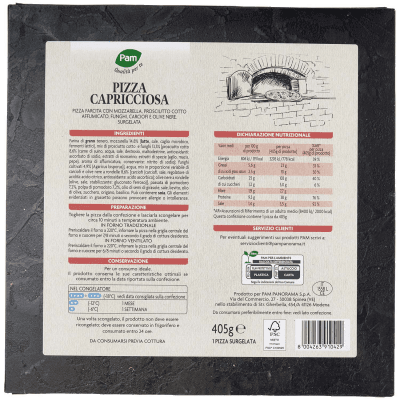 PAM Qualità per te Pizza Capricciosa Surgelata 405 g – immagine 11