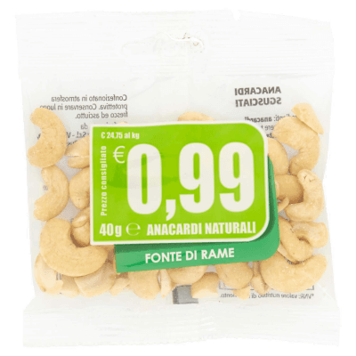 Anacardi naturali 40g – immagine 2
