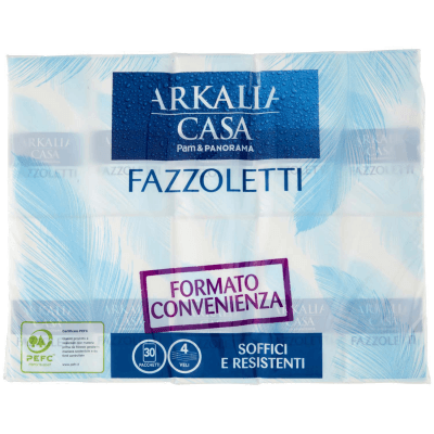 PAM PANORAMA Fazzoletti 4 veli di pura cellulosa 30 pacchetti – immagine 9