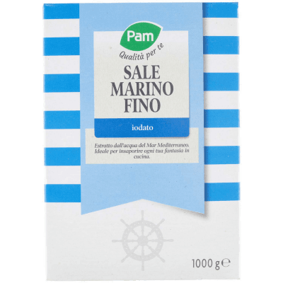 PAM Qualità per te Sale Marino Fino iodato 1000g – immagine 9
