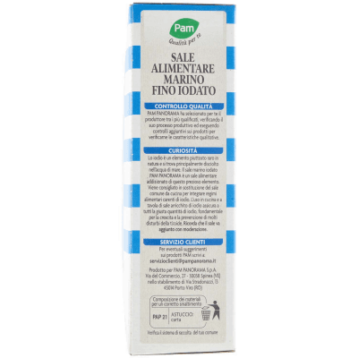 PAM Qualità per te Sale Marino Fino iodato 1000g – immagine 10
