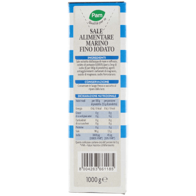 PAM Qualità per te Sale Marino Fino iodato 1000g – immagine 12