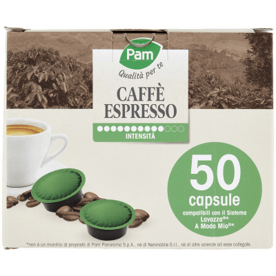 PAM Qualità per te Caffè Espresso 50 capsule compatibili Lavazza* A Modo Mio* 350 g (50x7g) – immagine 9