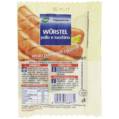 PAM PANORAMA Würstel pollo e tacchino 100 g – immagine 9