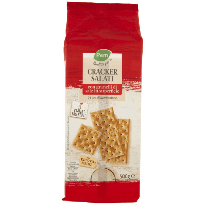 PAM Qualità per te Cracker Salati con granelli di sale in superficie 16 x 31,25 g – immagine 9