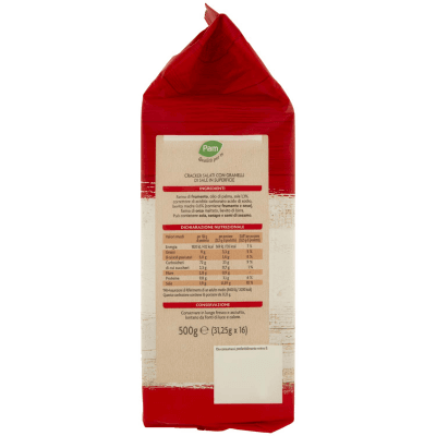 PAM Qualità per te Cracker Salati con granelli di sale in superficie 16 x 31,25 g – immagine 10