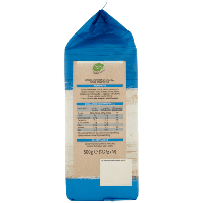 PAM Qualità per te Cracker salati, senza granelli di sale in superficie 16 x 31,25 g – immagine 10
