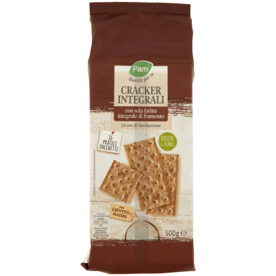 PAM Qualità per te Cracker Integrali con sola farina integrale di frumento 16 x 31,25 g – immagine 9