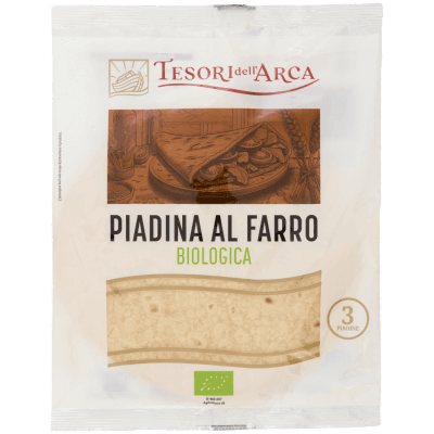TESORI DELL'ARCA Piadina al Farro Biologica 3 x 75 g – immagine 9