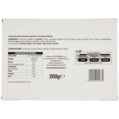 I TESORI Croccantini alle Nocciole Ricoperti di Cioccolato Fondente 200 g – immagine 11