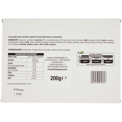 I TESORI Croccantini alle Nocciole Ricoperti di Cioccolato Bianco e Limoncello 200 g – immagine 11